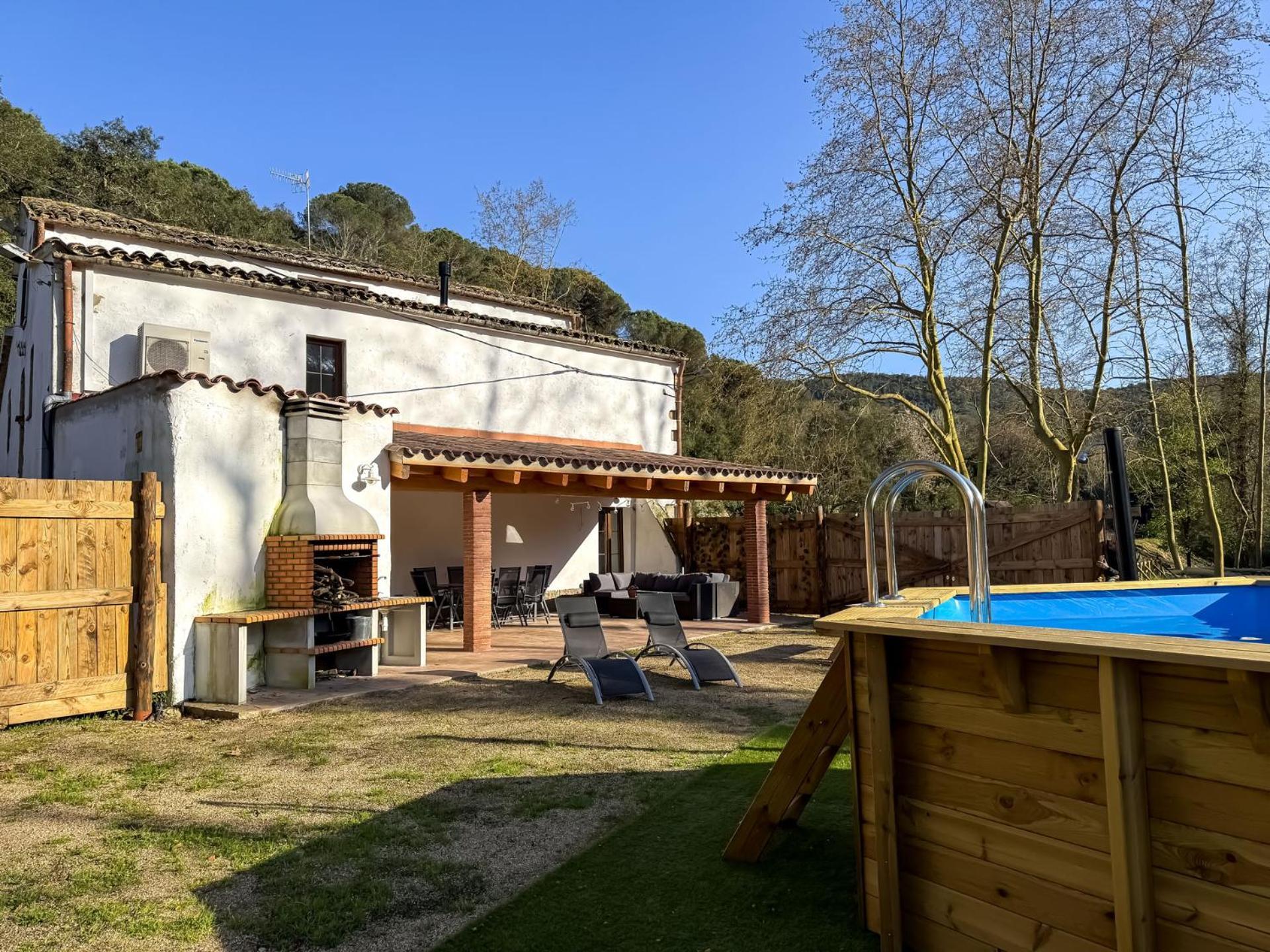Casa Rural Can Ricos - El Mirador Del Montseny Vallgorguina エクステリア 写真