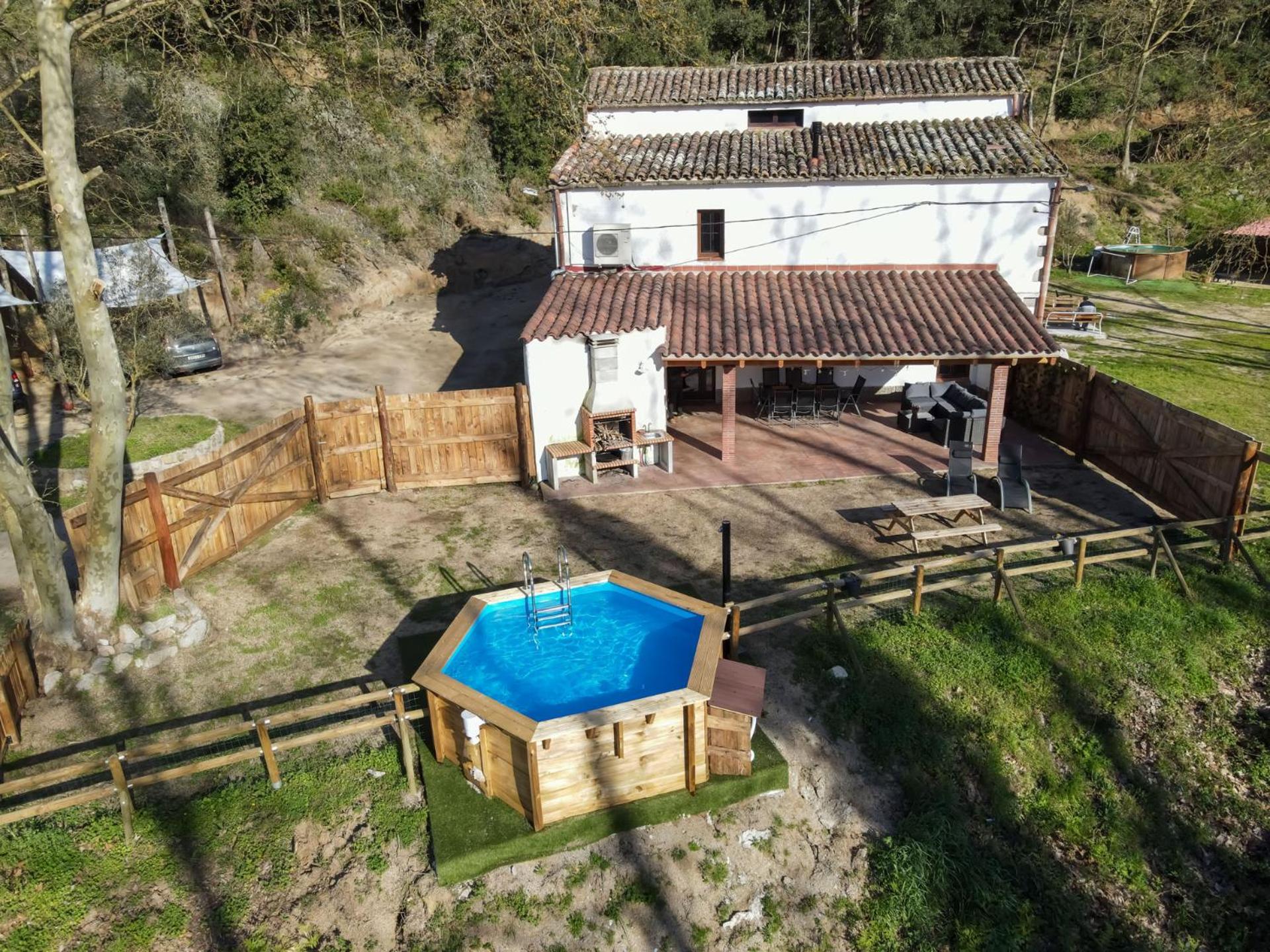 Casa Rural Can Ricos - El Mirador Del Montseny Vallgorguina エクステリア 写真