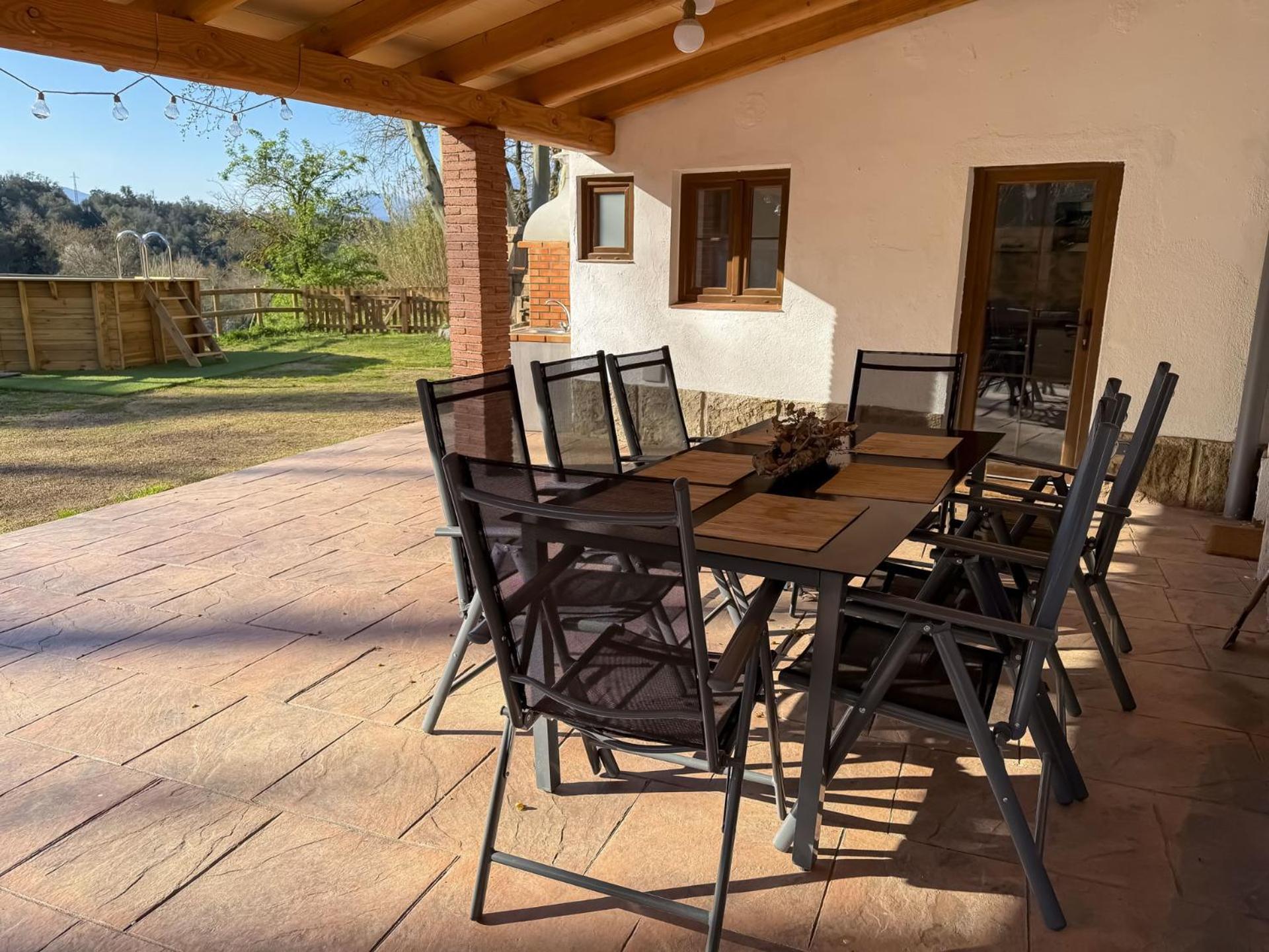 Casa Rural Can Ricos - El Mirador Del Montseny Vallgorguina エクステリア 写真