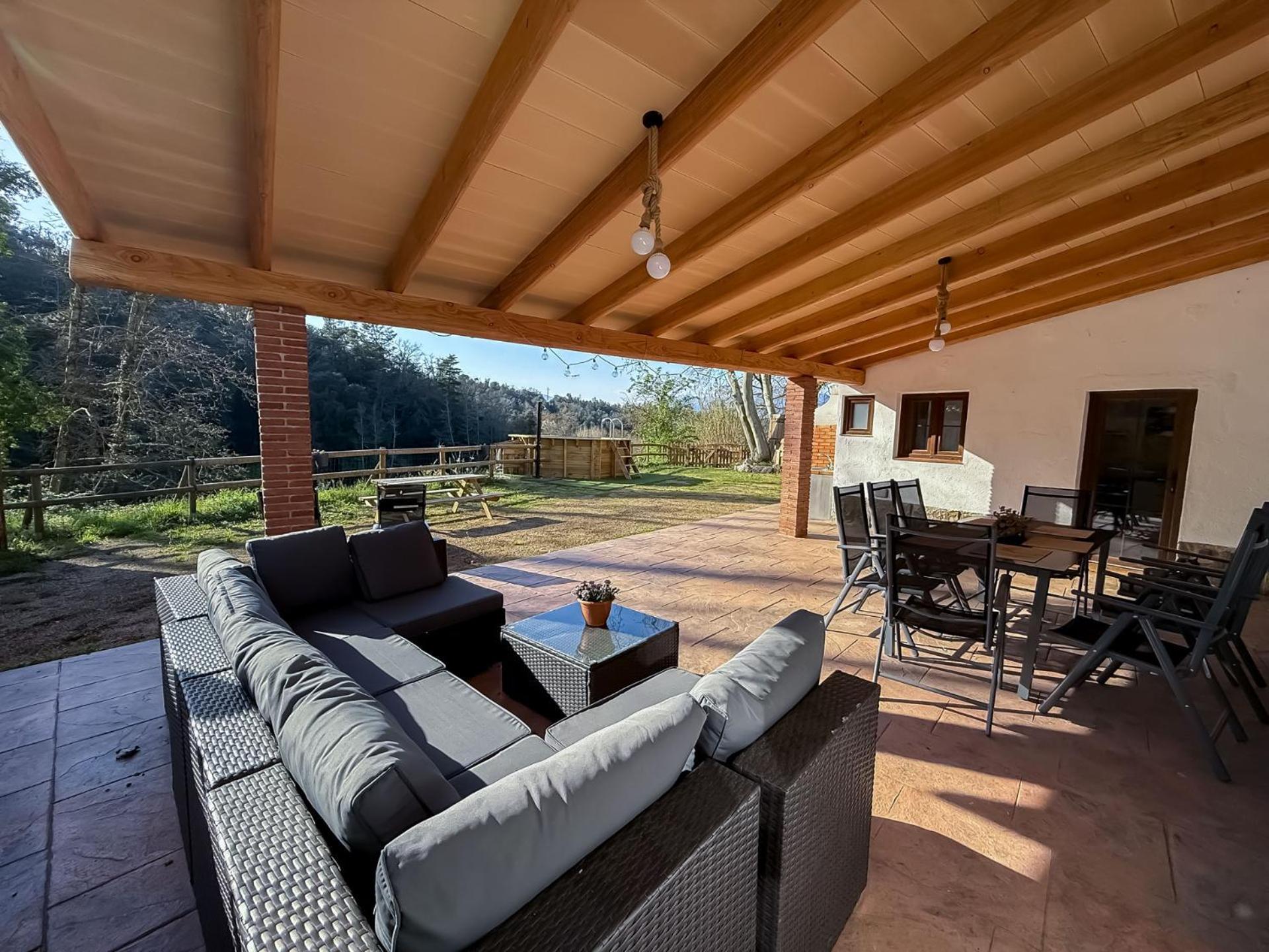 Casa Rural Can Ricos - El Mirador Del Montseny Vallgorguina エクステリア 写真