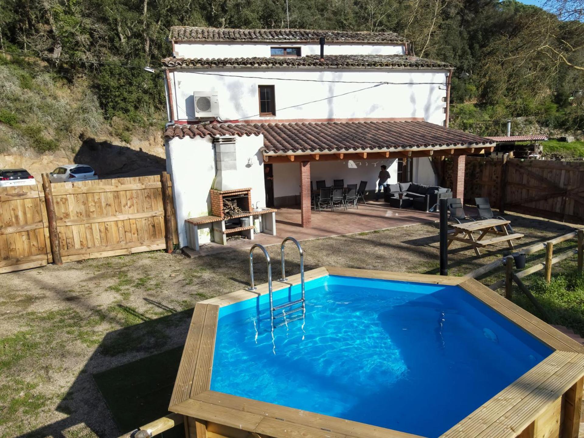 Casa Rural Can Ricos - El Mirador Del Montseny Vallgorguina エクステリア 写真