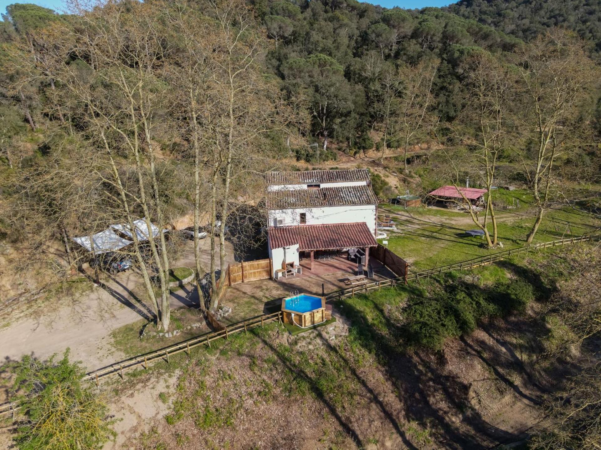Casa Rural Can Ricos - El Mirador Del Montseny Vallgorguina エクステリア 写真