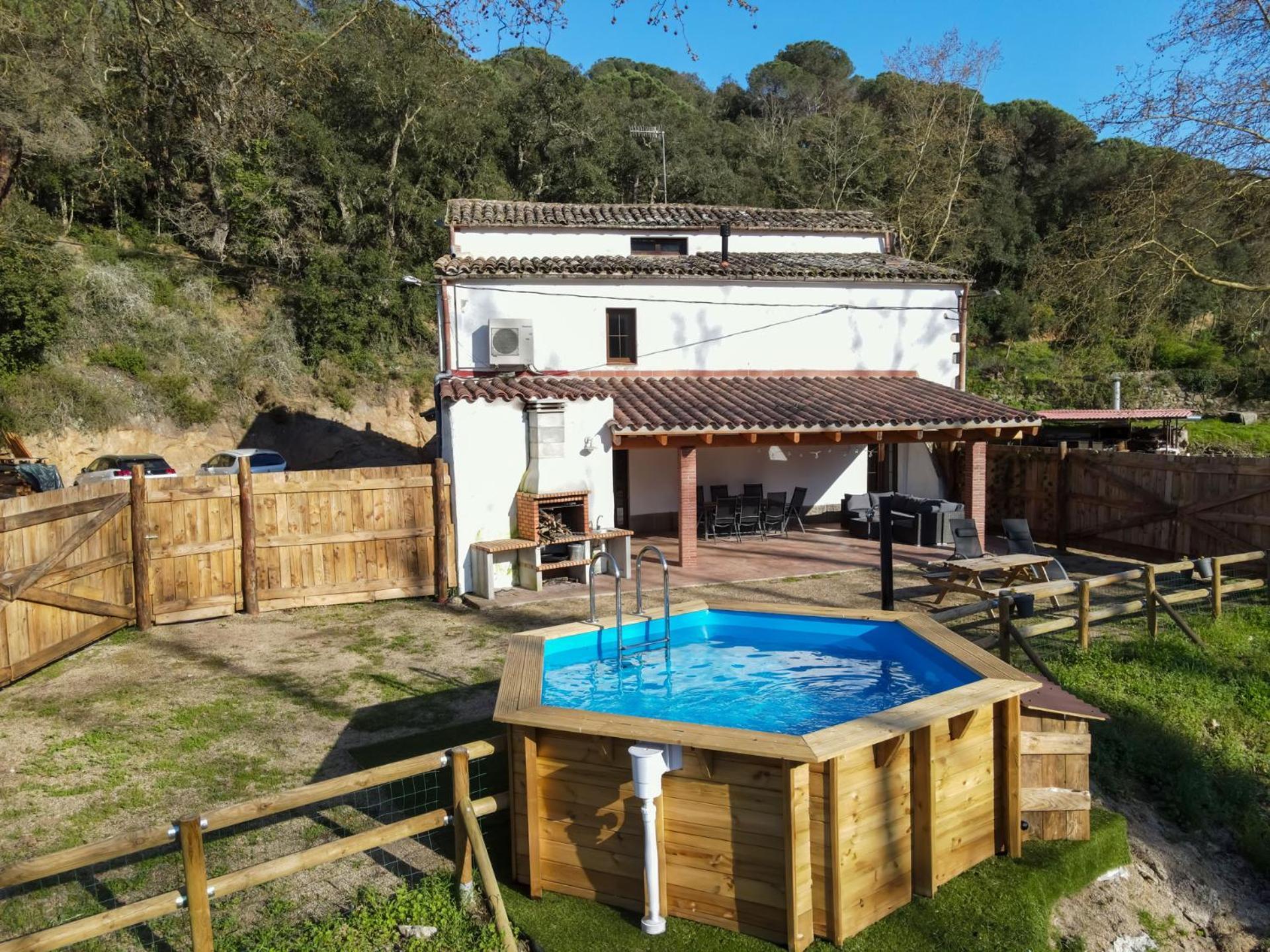 Casa Rural Can Ricos - El Mirador Del Montseny Vallgorguina エクステリア 写真